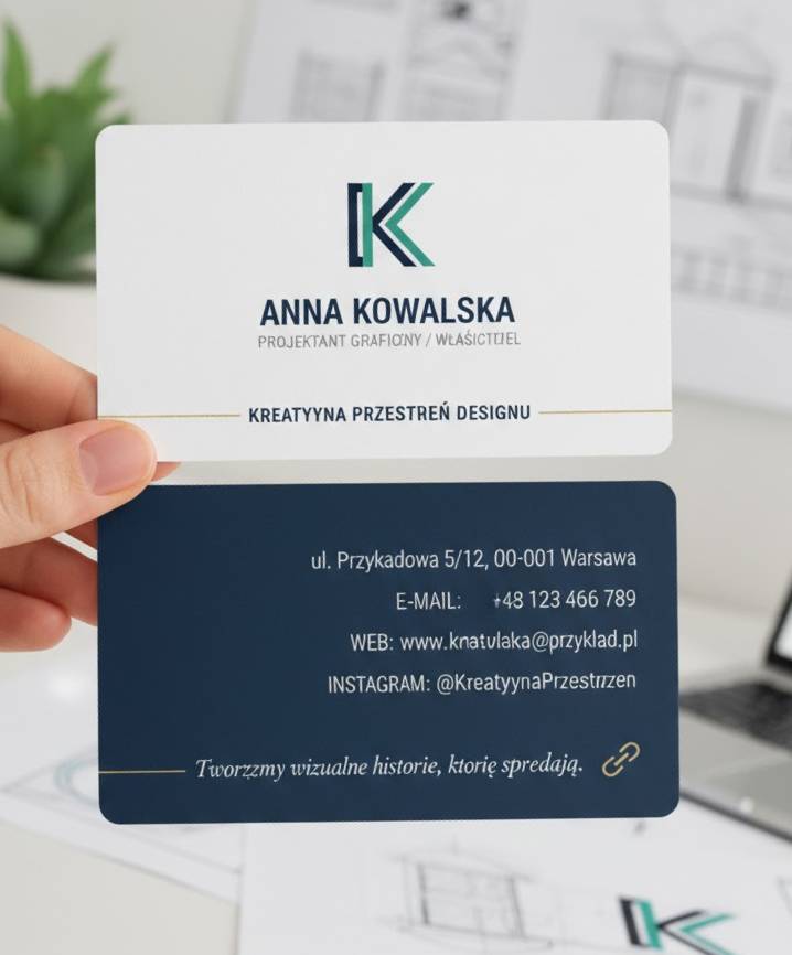 Rysunek przykładowej wizytówki